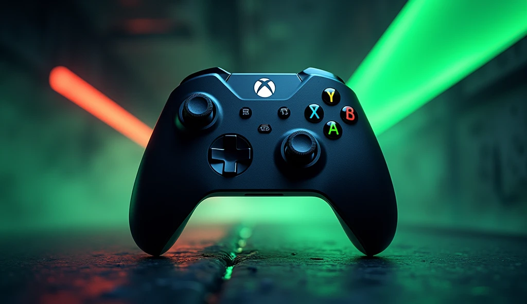 A stylized image of an Xbox controller and the Xbox logo