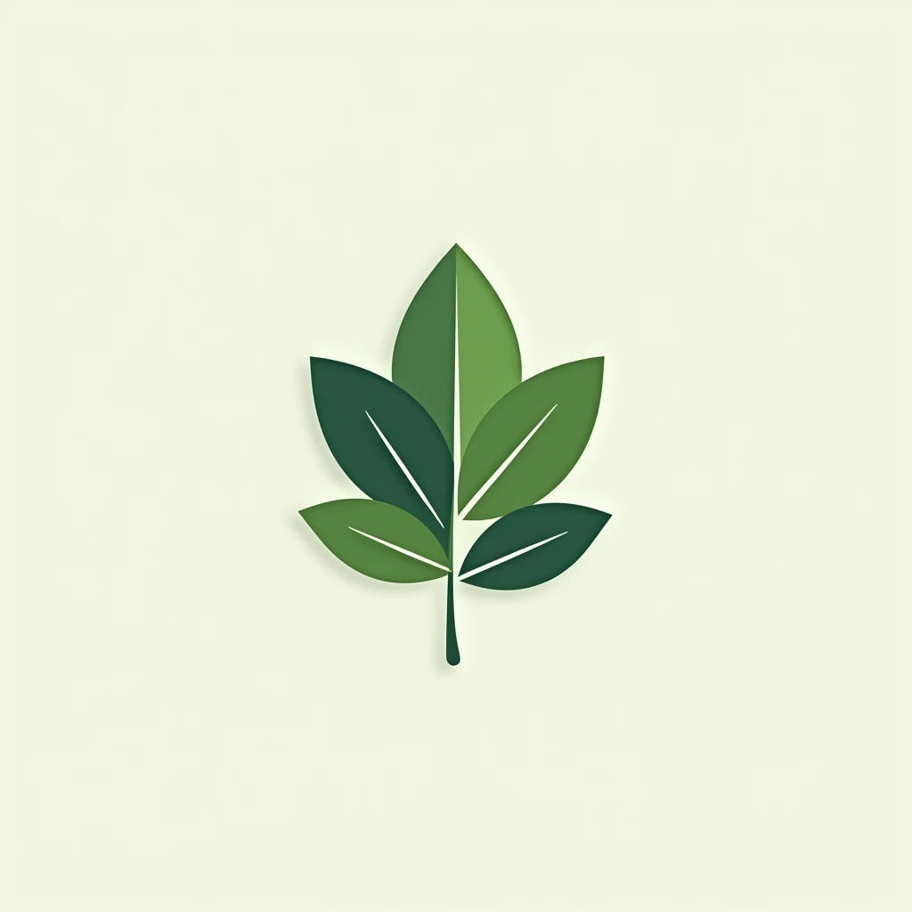 green activist logo. with greenleaves with the letter E in the center 2d flat design