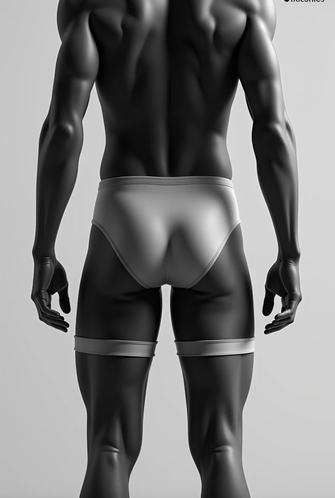 A wrestler's underwear, with anti-reflective coating used in construction vests, I want to see just the underwear, not the whole garment., that it is a gray anti-reflective line