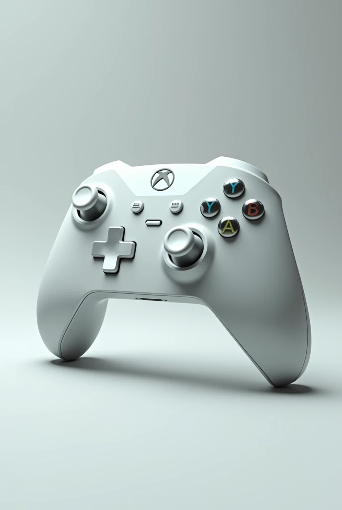 A realistic 3D style image of an Xbox controller in the shape of a logo.