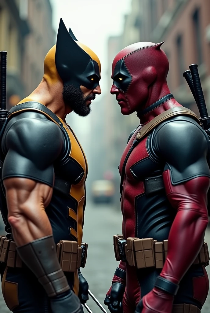 "I've been looking for you, Deadpool," said Wolverine, His voice was deep and had a tone of urgency. "We have a problem that requires our skills."