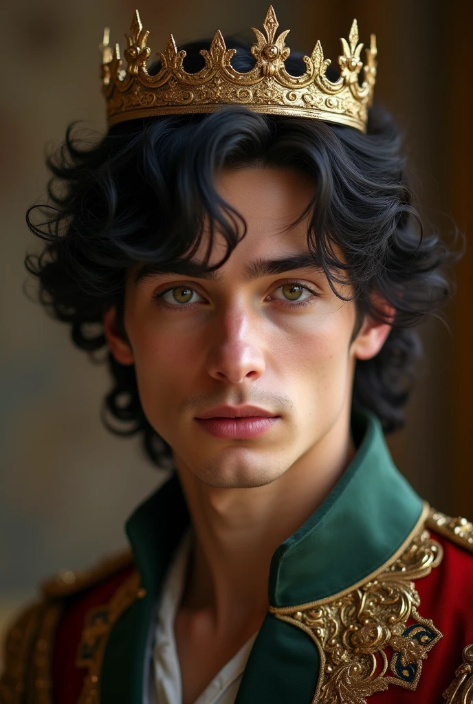 Guiseppe is a 2 Italian man who is the prince of the Italian crown. He wears a small crown on his dark hair and has greenish eyes., He is young and attracts a lot of attention