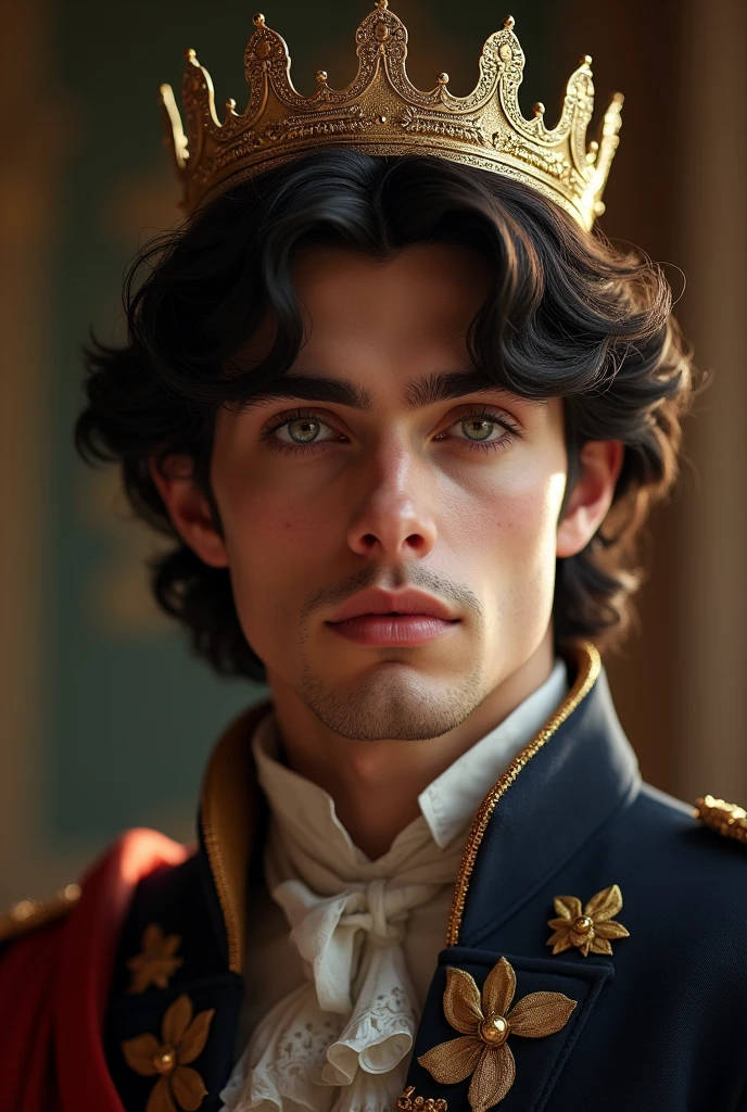 Guiseppe is a 2 Italian man who is the prince of the Italian crown. He wears a small crown on his dark hair and has greenish eyes., He is young and attracts a lot of attention