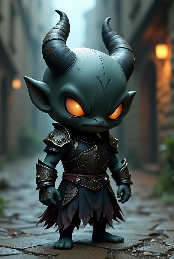 3d model chibi character for dark medieval game