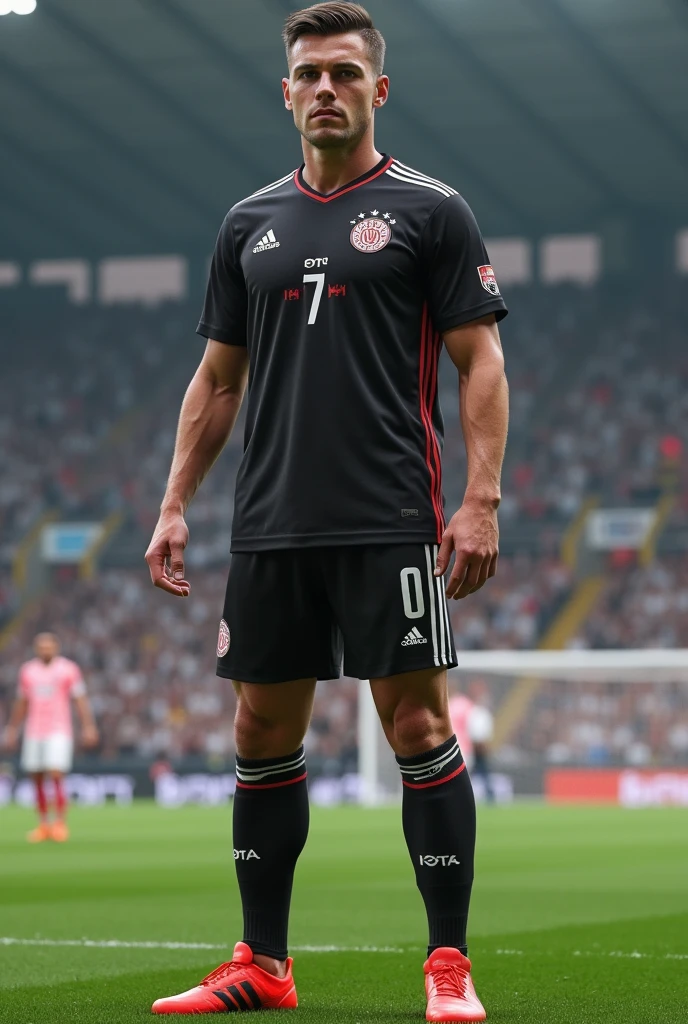 Man of about 2 who looks like footballer Galoppo and Joshua Kimmich
