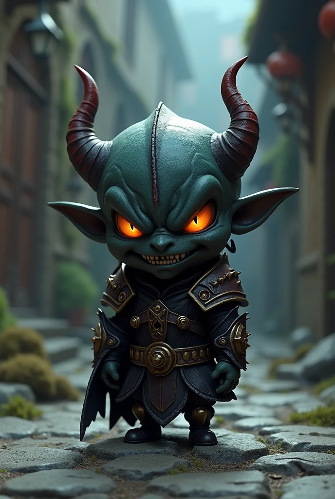 3d model chibi character for dark medieval game