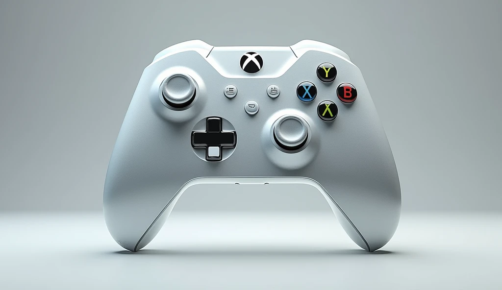 A realistic 3D style image of an acrylic Xbox controller in the shape of a logo