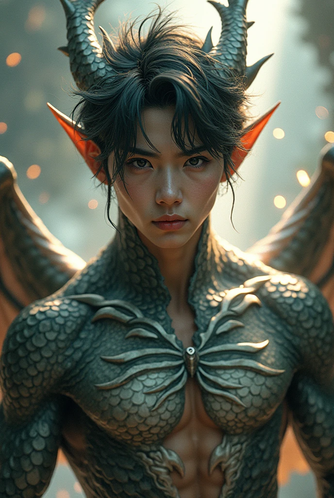 jungkook de bts con rasgos de dragon