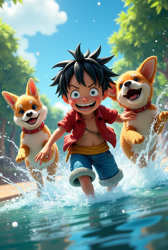 Enzo
Loup, Luffy, éclaboussure