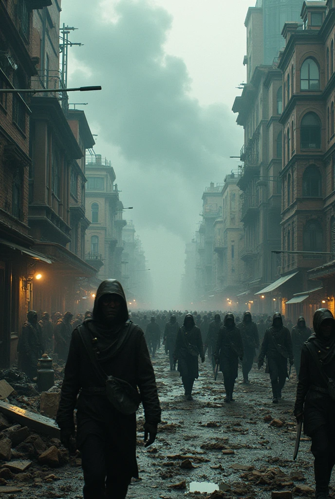 Governments collapse, and society begins to crumble. The population is consumed by panic, as natural disasters intensify.