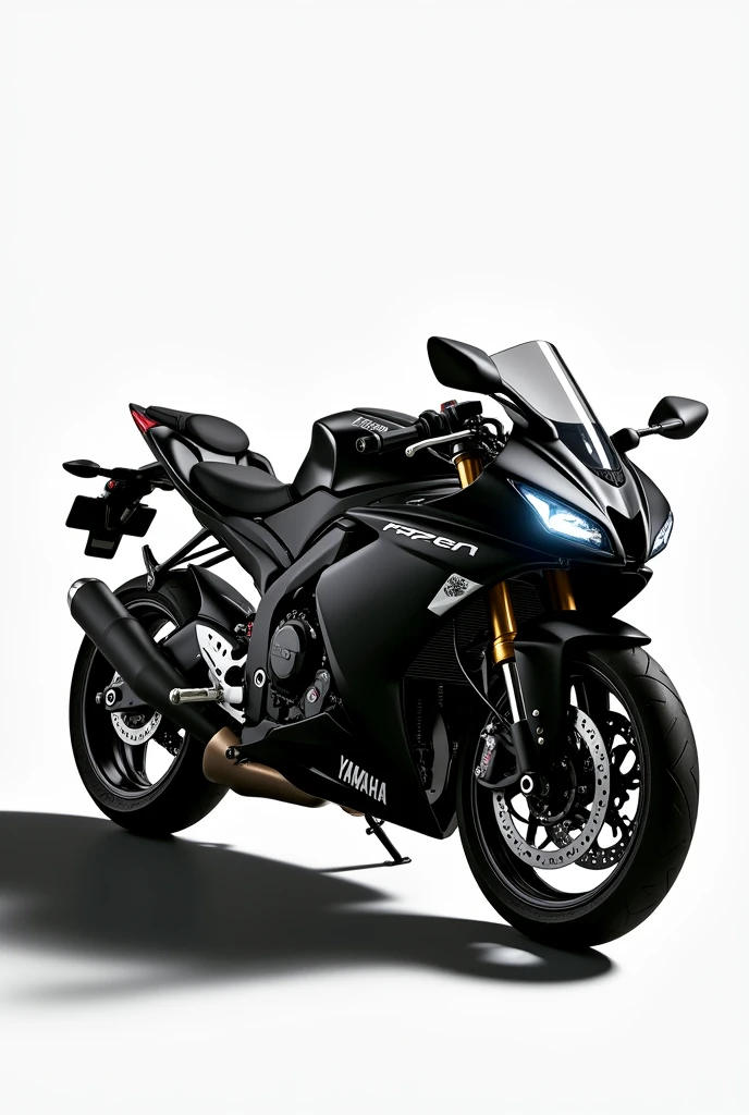 2011 Fazer motorcycle all black and white