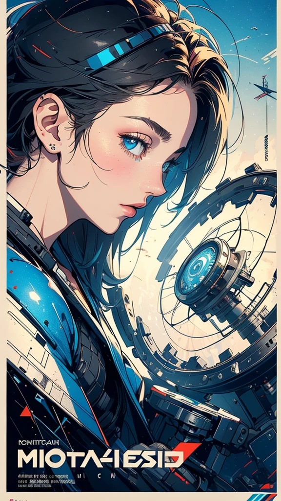 (((masterpiece, highest quality))),(((solo:1.2))),(((1girl:1.2))),32k wallpaper, very detailed, poster, vintage science fiction,(((((geometric cinematic movie poster))))), (bauhaus), shape,(((abstract))),(mid century modern),movie poster,(((((portfolio))))),(((((Close-up))))),(((((bust up))))),((((more various angle)))),(((highlight))),Vast landscape,((((heterochromia)))),(((complete. detailed face))),(((Extremely talented))),(((most complecated machine))),Colorful color scheme