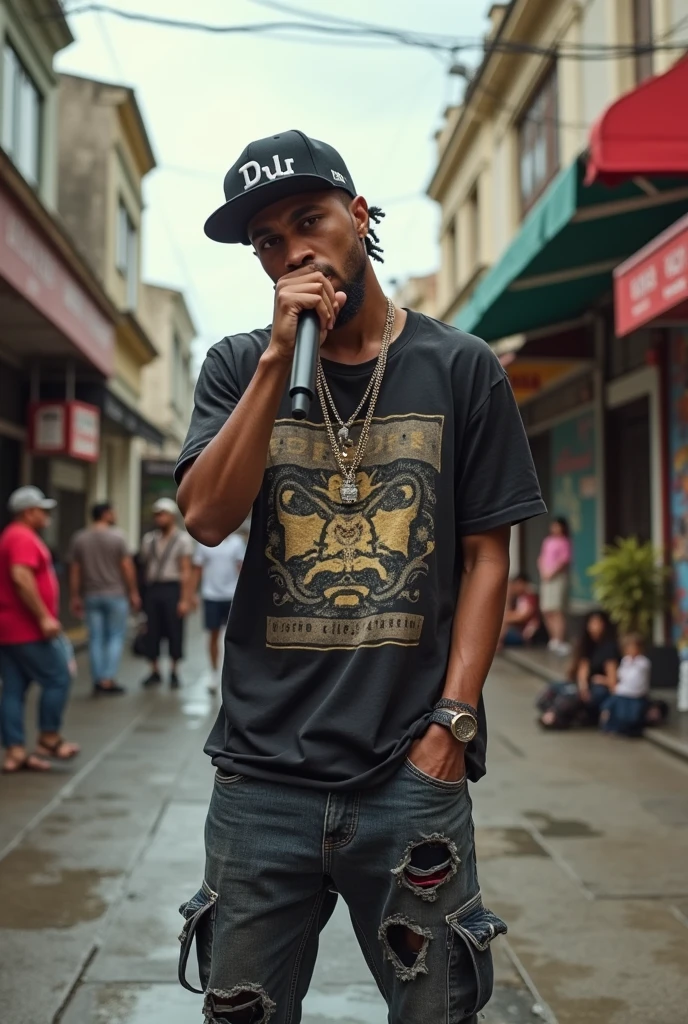 Ecuadorian rapper 2 on the street 
