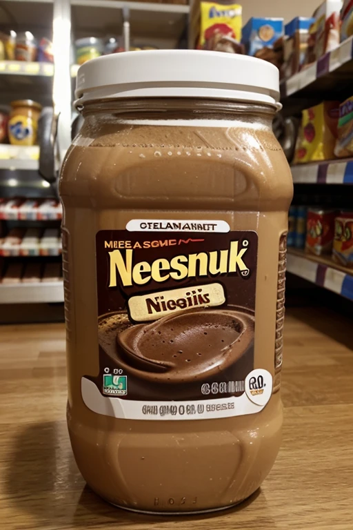 Idea to create a label based on the Nesquik brand