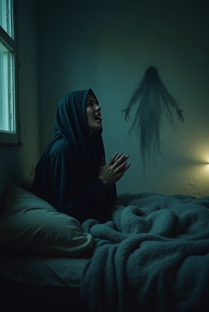 Islamic wife wakes up at night and screams. He could see the souls of his children