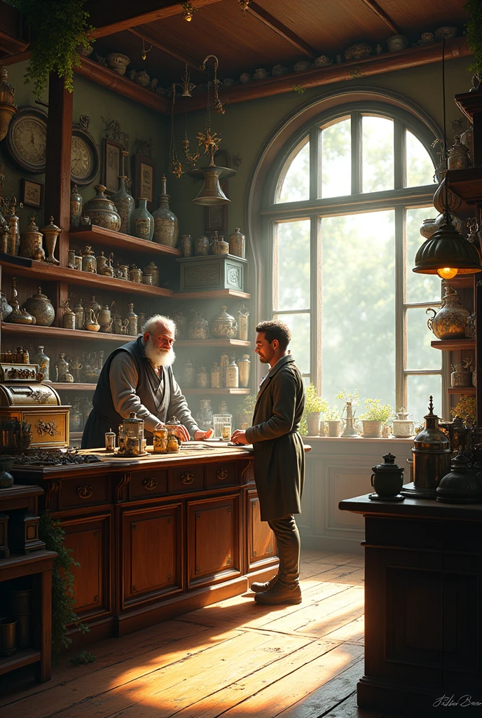 El shop de billxford de una manera realista 