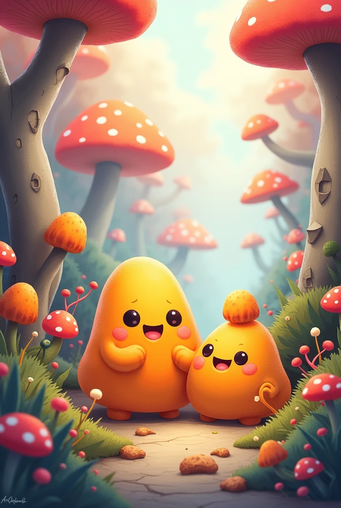 Cute animated mold drawings
