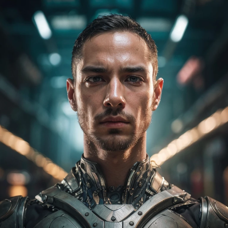 a man standing with arms crossed, intricate details, chiaroscuro lighting, photorealistic, highly detailed portrait, dramatic lighting, cinematic, sharp focus, natural skin tones, realistic facial features, visually striking, masterpiece, 8k, ultra-detailed