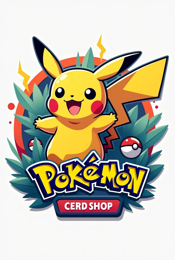 make me a pokemon card shop logo