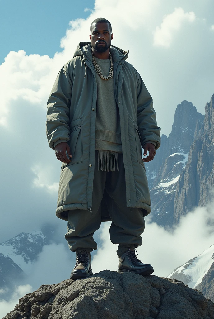 Kanye West on top of the world