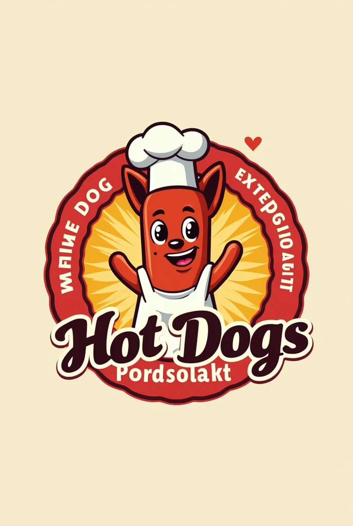 A fun and relaxed logo for a hotdog restaurant, use something dog related in the photo too, leaving a little funny , very funny 