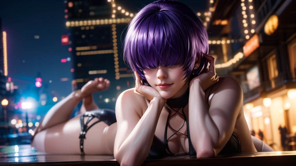 (at night), alone, in a video game scene a background of a beautiful city during the day raining, standing at attention, purple hair, ((purple hair)), 1 girl, alone, 20 years old, young woman, perfect hands , beautiful and perfect symmetrical fingers, beautiful long legs, perfect legs, beautiful body, beautiful nose, beautiful character design, perfect face, look at the viewer with a serious gesture and in an attack position (focusing on his face), closed mouth, Light_Smile, official art, extremely detailed CG unity 8k wallpaper, perfect lighting, bright and colorful front lighting, glowing skin (masterpiece: 1.0), (best quality: 1.0), ultra high resolution, 4K, ultra detailed photography, 8K , HDR, high resolution, nonsense: 1.2, Kodak portra 400, film grain, blurred background, bokeh: 1.2, lens flare, (vibrant_color: 1.2), professional photography, (beautiful_face: 1.5), (narrow waist),
