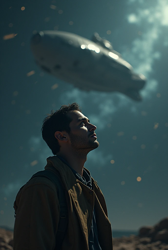 : The film ends with the ship heading into the unknown., leaving it open whether humanity will be able to find a new home. Lucas, now with physical and emotional scars, look at the stars, reflecting on all that has been lost and the uncertainty of what lies ahead