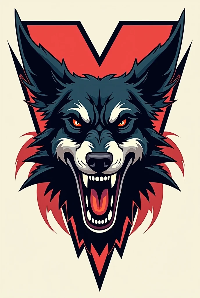 I need a very clean motorcycle club crest with an angry mongrel dog in the middle