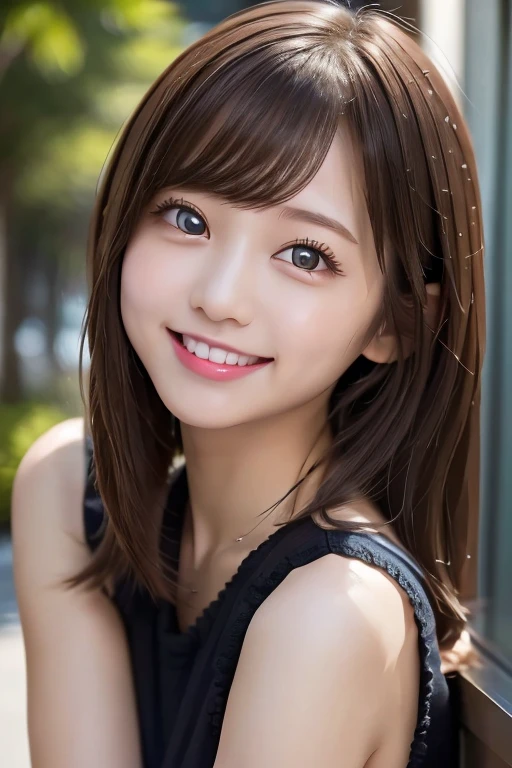 woman,2,Brown Hair,Private Server,Summer clothes,Bright smile,Sticking out tongue,Big eyes,charm,cheerful and energetic,Natural Body,Small and delicate,A bit clumsy,High resolution