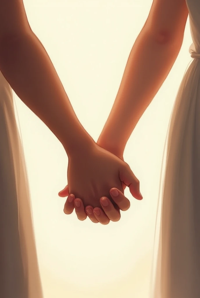 holding hands