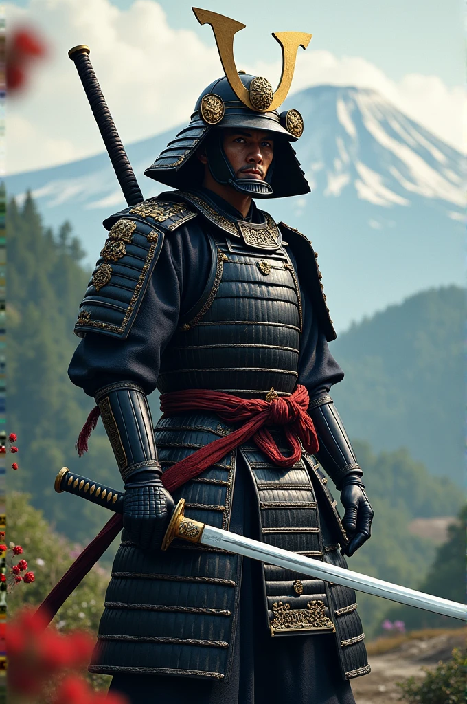 samurai with katana
