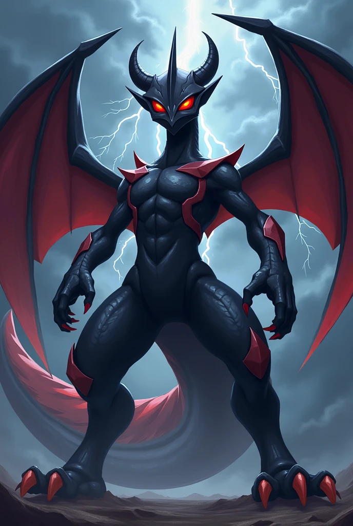 faça me uma imagem do pokemon zekrom em 2d