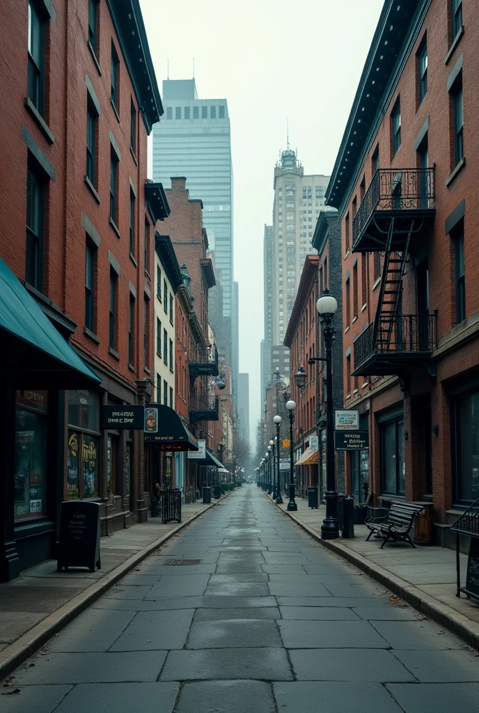 Street profile without people