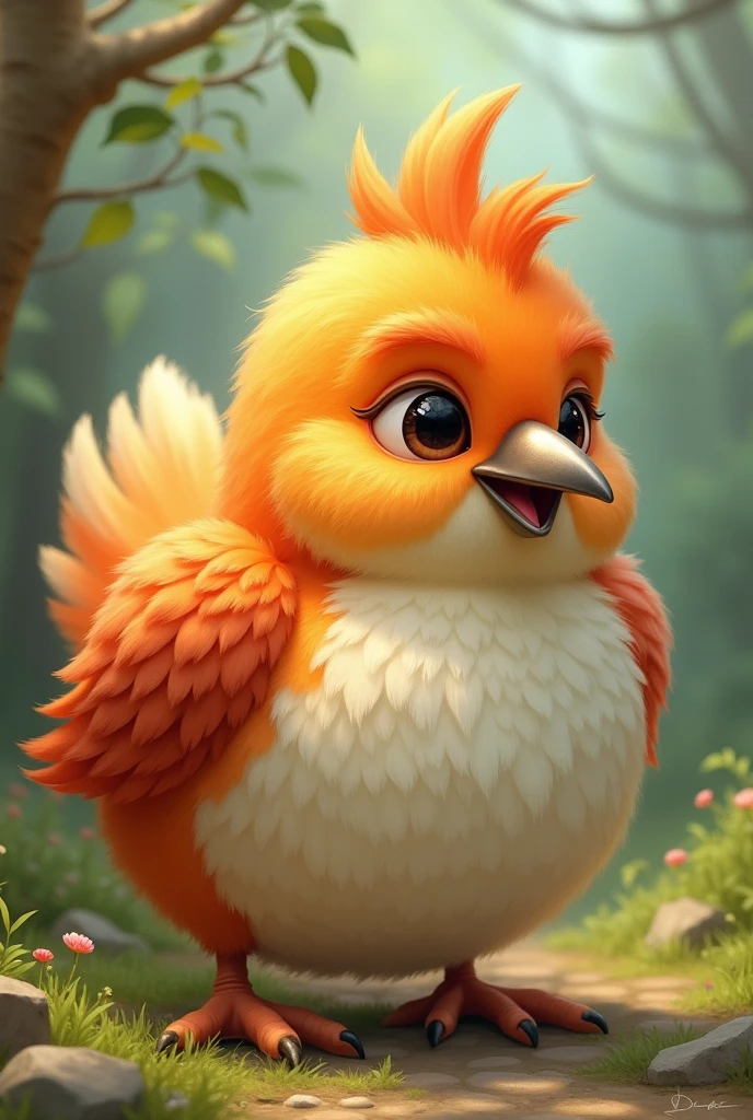 Furry bird