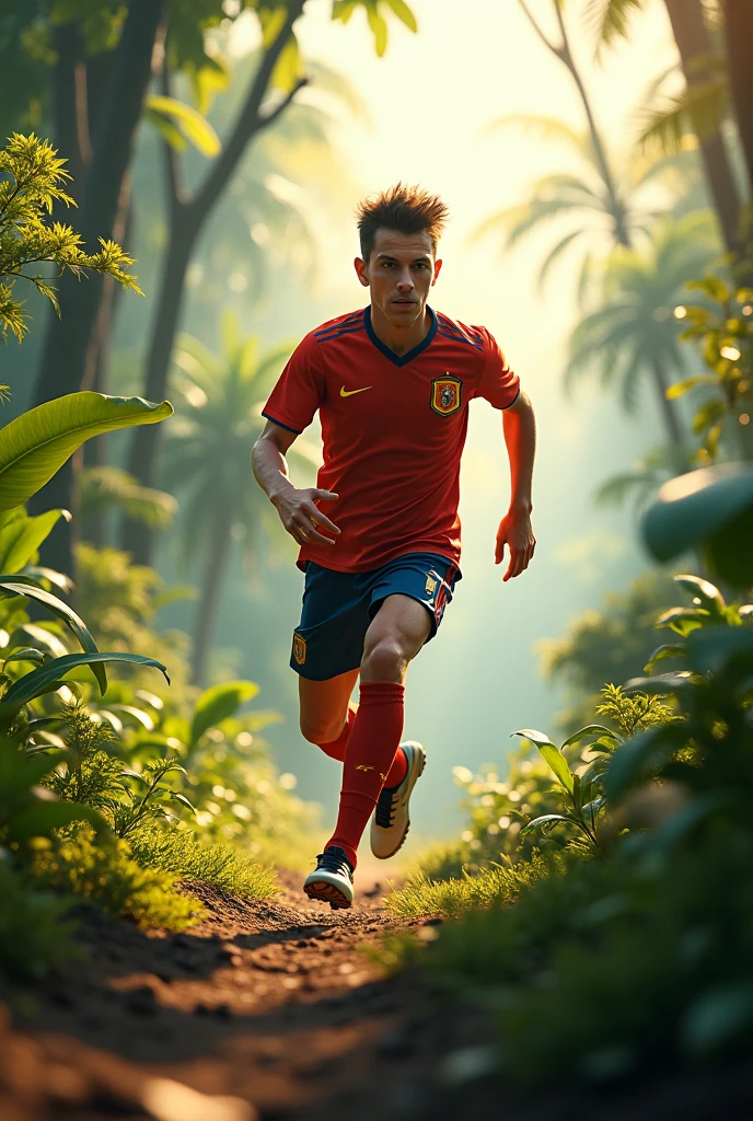 Create an image of the player pedri in Costa Rica