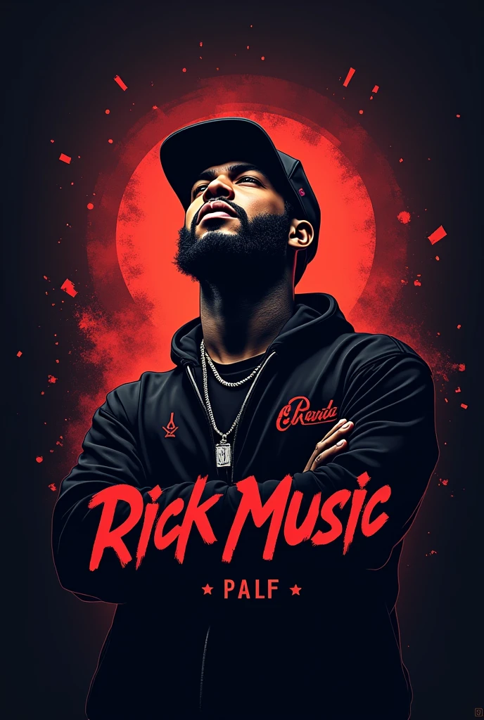 Logo with Adam apple rap and music