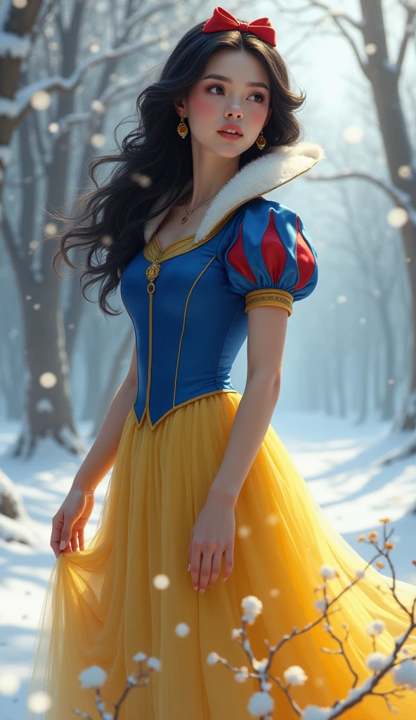 Very beautiful Snow White, whole body