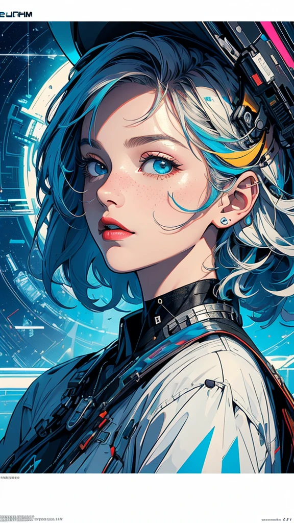 (((masterpiece, highest quality))),(((solo:1.2))),(((1girl:1.2))),32k wallpaper, very detailed, poster, vintage science fiction,(((((geometric cinematic movie poster))))), (bauhaus), shape,(((abstract))),(mid century modern),movie poster,(((((portfolio))))),(((((Close-up))))),(((((bust up))))),((((more various angle)))),(((highlight))),Vast landscape,((((heterochromia)))),(((complete. detailed face))),(((Extremely talented))),(((most complecated machine))),Colorful color scheme