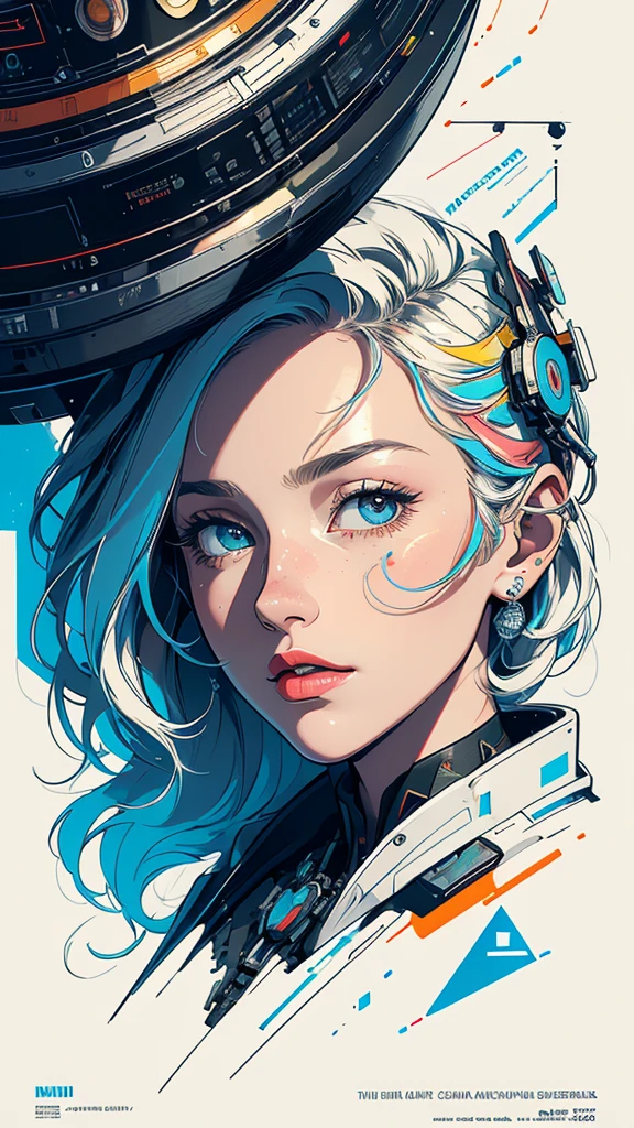 (((masterpiece, highest quality))),(((solo:1.2))),(((1girl:1.2))),32k wallpaper, very detailed, poster, vintage science fiction,(((((geometric cinematic movie poster))))), (bauhaus), shape,(((abstract))),(mid century modern),movie poster,(((((portfolio))))),(((((Close-up))))),(((((bust up))))),((((more various angle)))),(((highlight))),Vast landscape,((((heterochromia)))),(((complete. detailed face))),(((Extremely talented))),(((most complecated machine))),Colorful color scheme