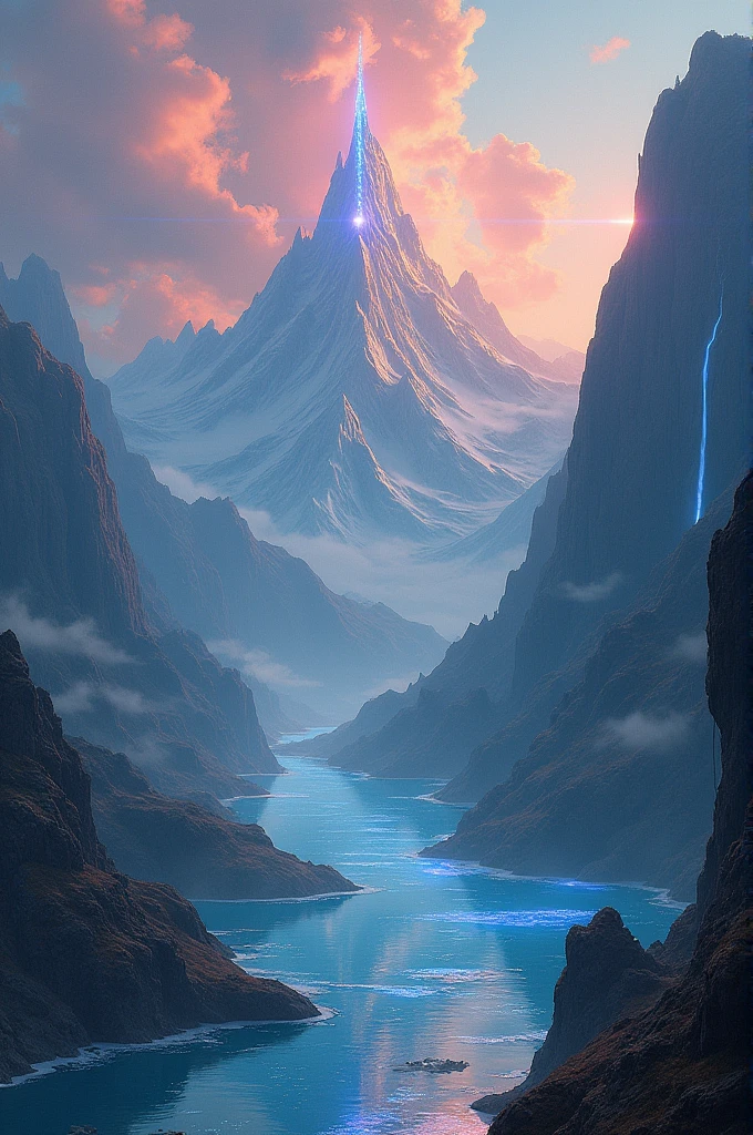 A magnificent landscape, surreal.