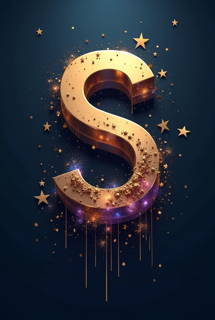 An image of the letter S with something related to cinema, something nice to use as a logo , but something different 