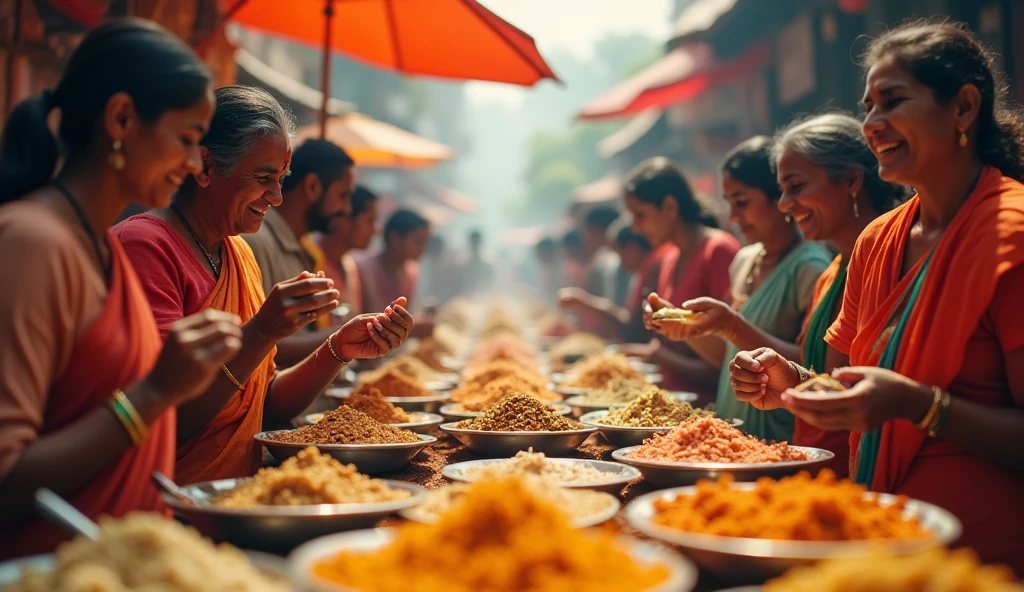 street foods, exotic foods, pessoas eating, India, natta, some people, Real images, Real people, eating