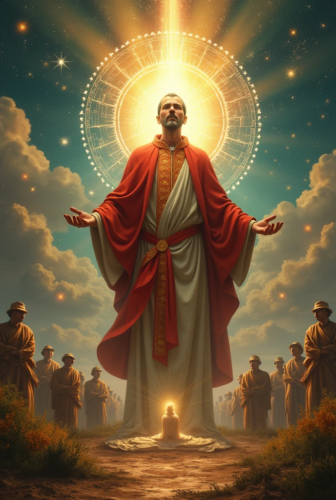 the gospel according to communism create an image based on the cover of allan kardek's book the ebamgelho according to spiritism