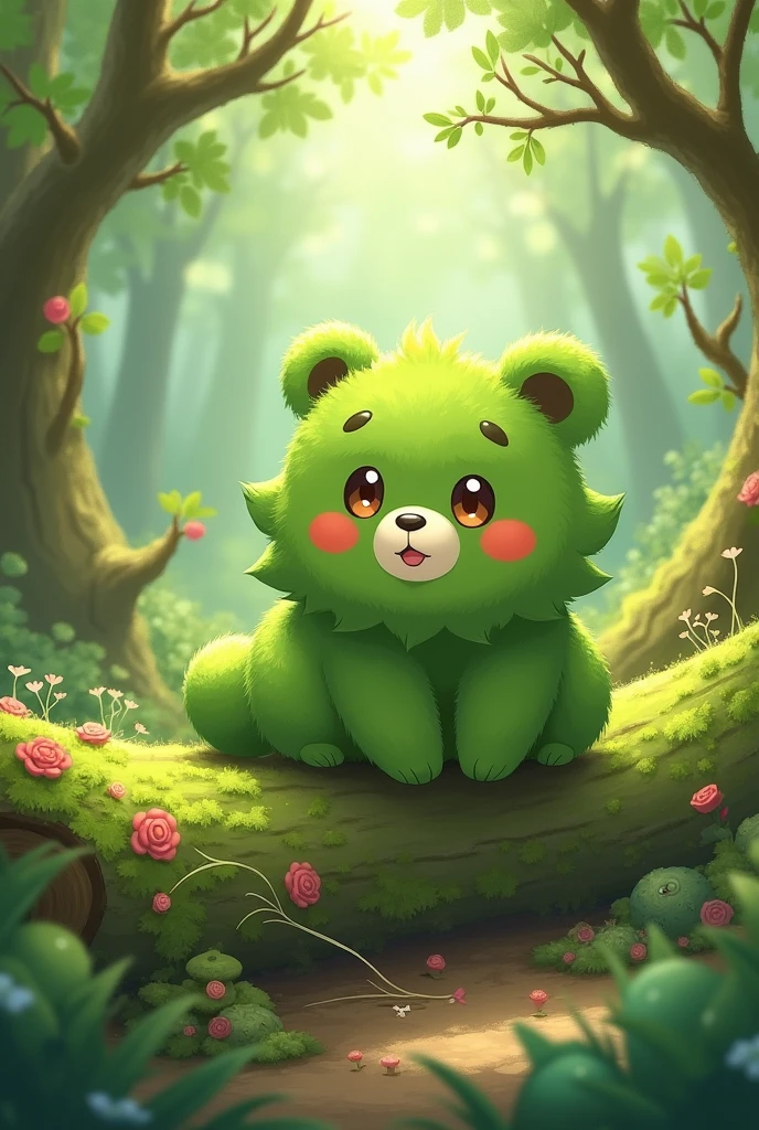 Make drawings of grass bear pokemons initial the first form