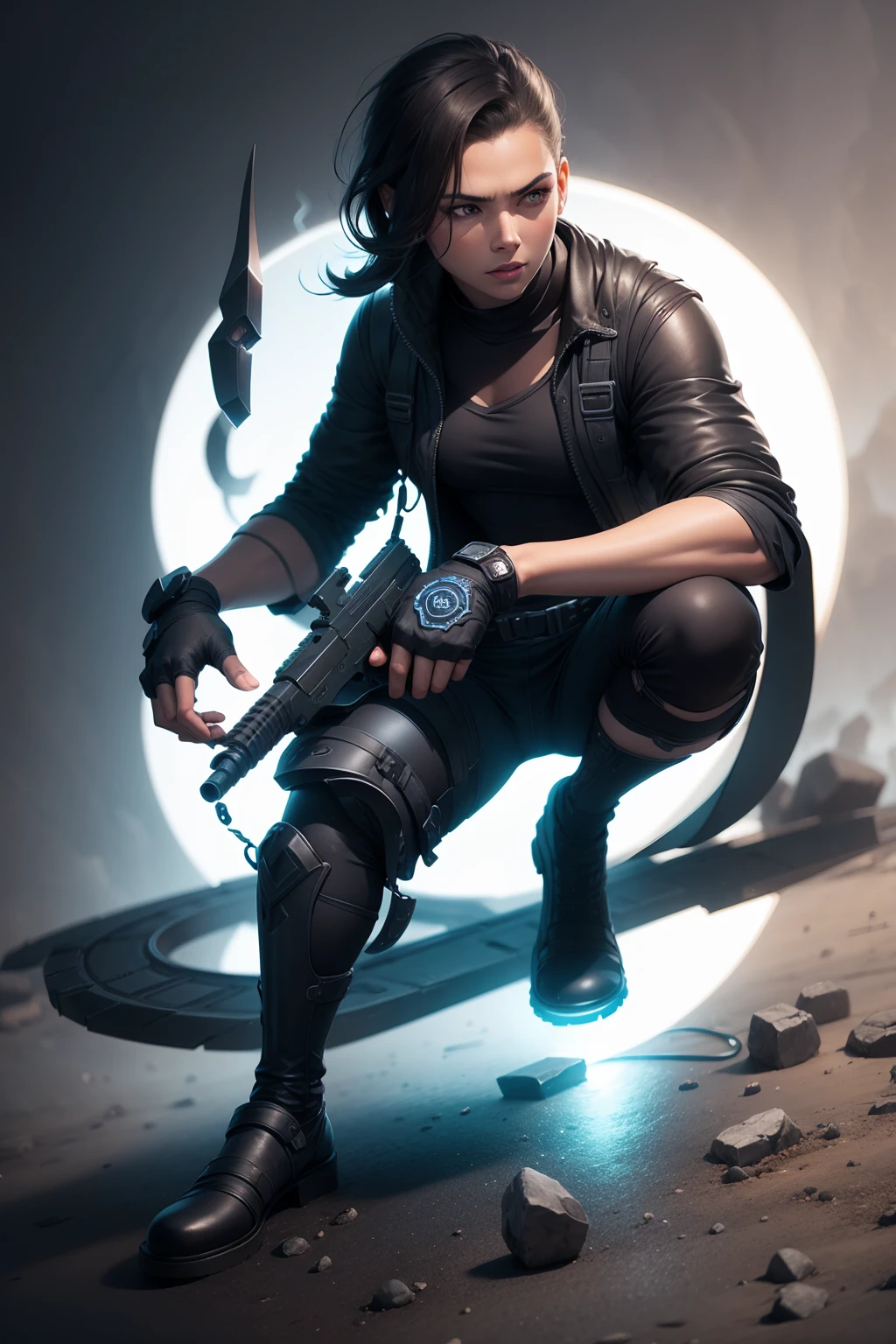 Obsidian gun