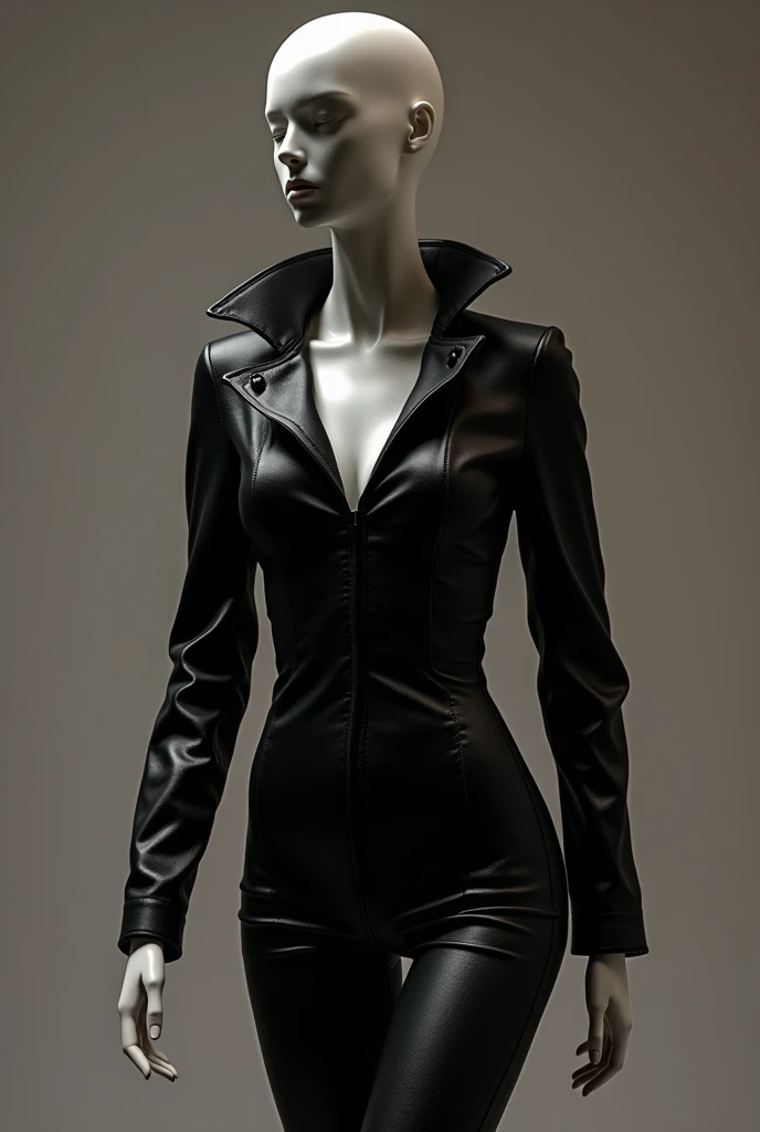 Female mannequin with Black clothes made christopher kane, balenciaga