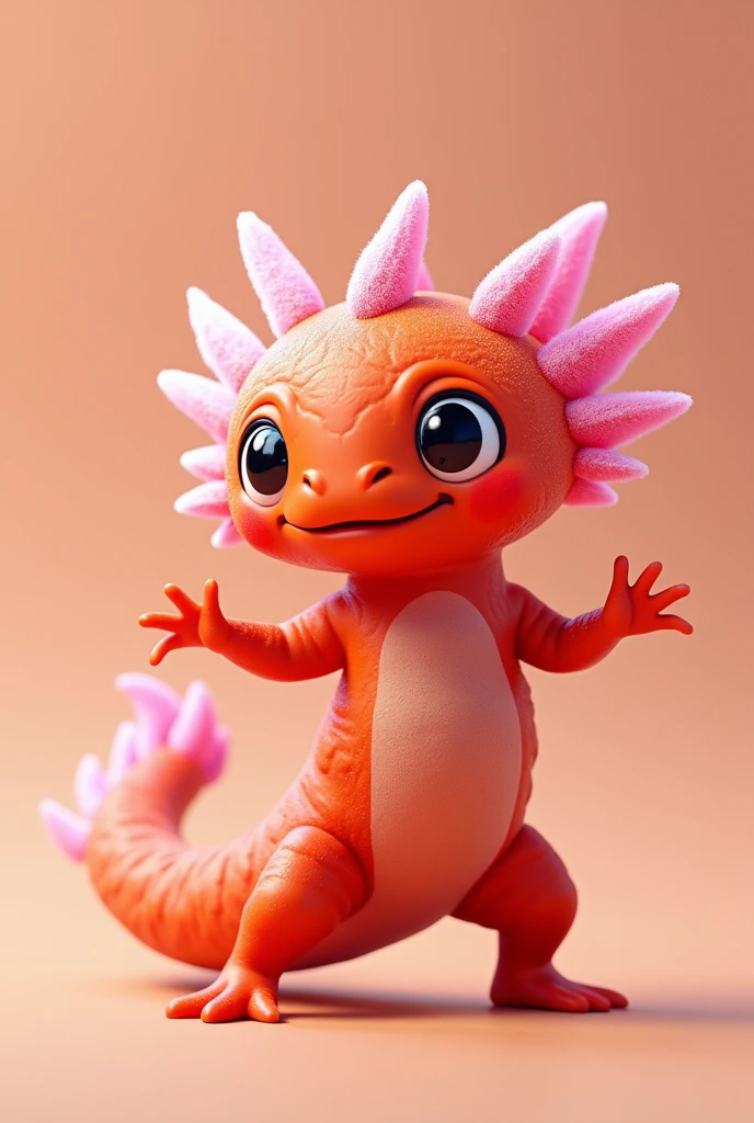 (photorealism:1.2), a logo for a brand, The mascot is an axolotl that sells chili gummies