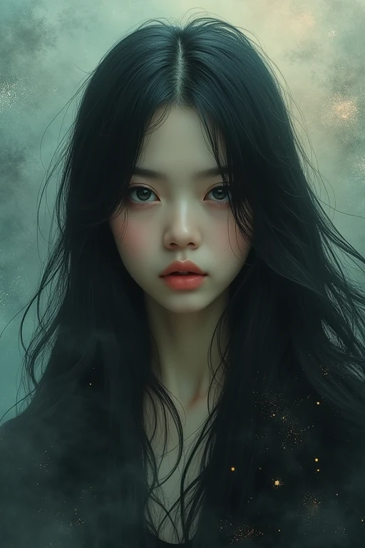 black hair, Surrealism, 8k, super detail beauty Spread open
