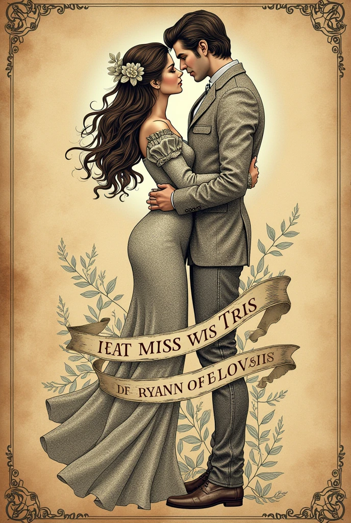 Create a cover for a book titled Love Stories Throughout History in vintage style using only letters 