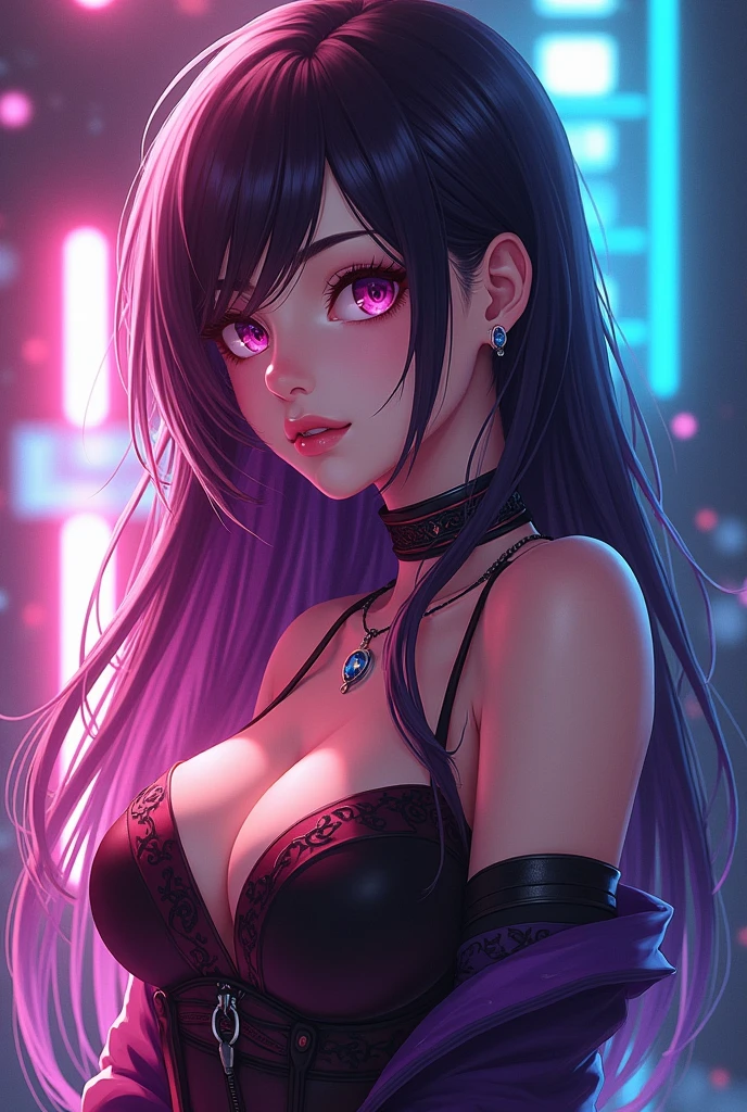 White woman, linda, dark hair, He likes video games and streams while playing, She is friendly and very tender